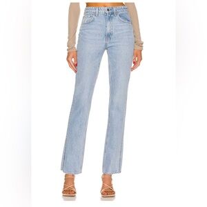 GRLFRND Harlow High Rise Boot Slit Jeans in Hudson Yards